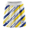 Custom Skirt/Skort Yellow, White & Blue Brush Strokes